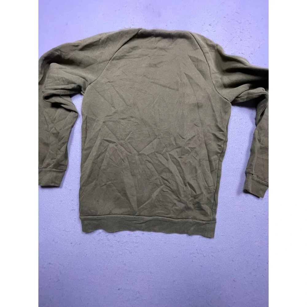 Jordan Crewneck Sweatshirt Cotton Polyester Olive Green Small Mens